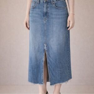 Vintage Hydraulic Women's Denim Skirt Size Large 11/12